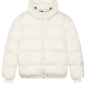Anorak acolchado reciclado con capucha