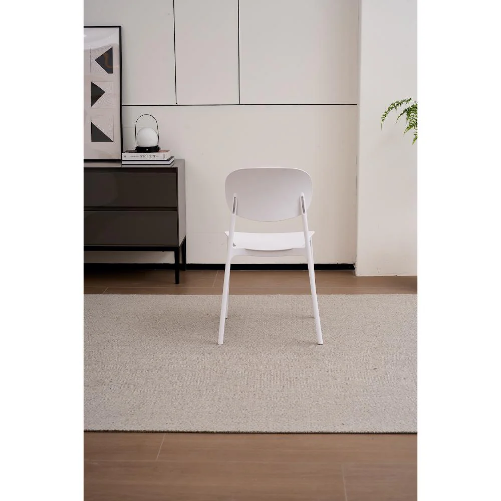 Silla Milan, Color Blanco, Con espaldar y diseño Moderno X2 - Imagen 6