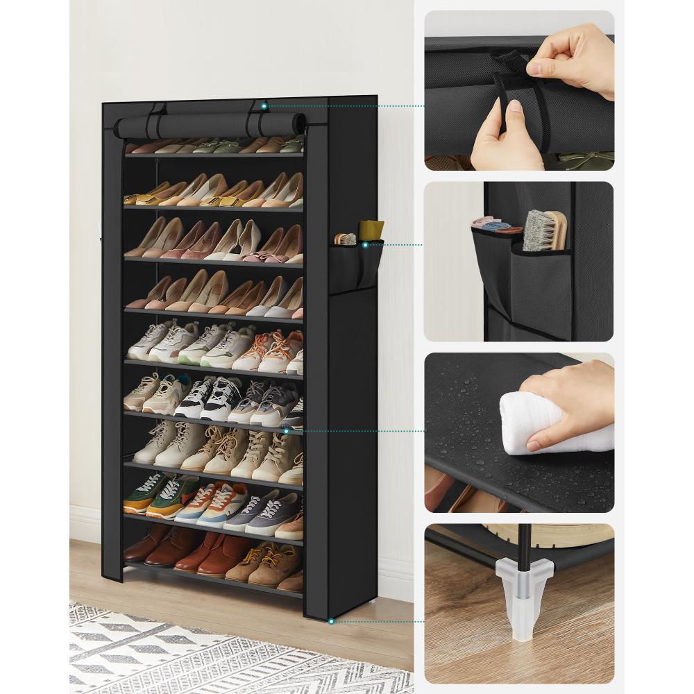 Closet Portátil Zapatero Miek, Negro 28 pares - Imagen 7