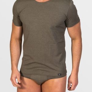 Camiseta cuello redondo hombre hilo de soja