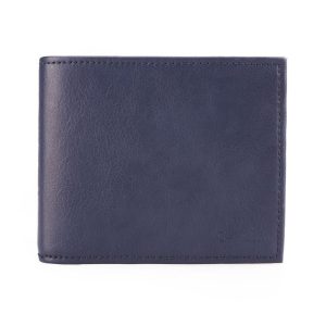 Cartera billetera, color azul. 100% vegana