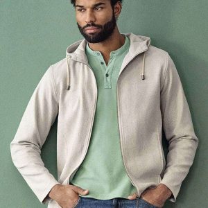 Chaqueta reciclada casual con cremallera