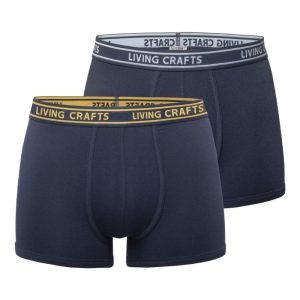 Bóxer azul marino de algodón orgánico. Pack de 2