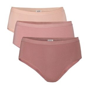 Pack de 3 bragas lisas de algodón orgánico